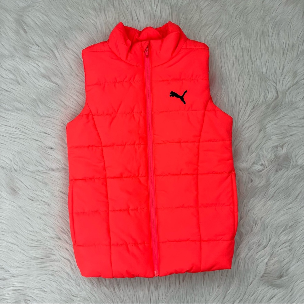 NWOT Girls Puma Puffer Vest